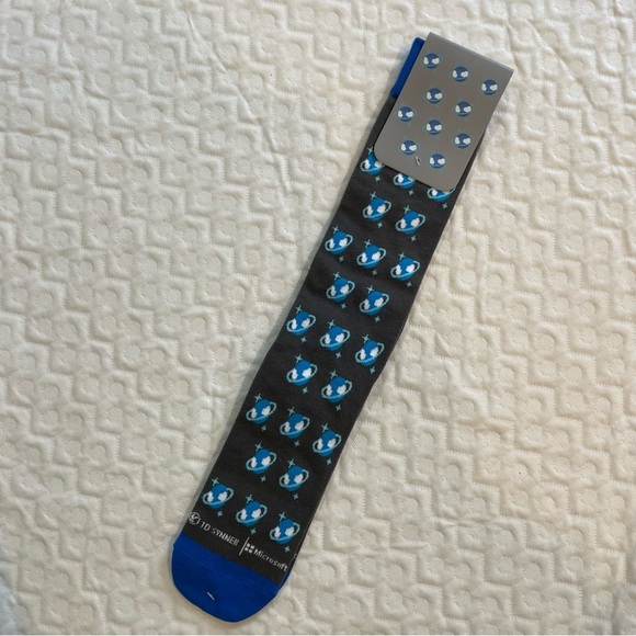 Microsoft Space Planet Logo Socks Soft Crew Cut Copilot Unisex Men’s Cotton - Picture 3 of 5